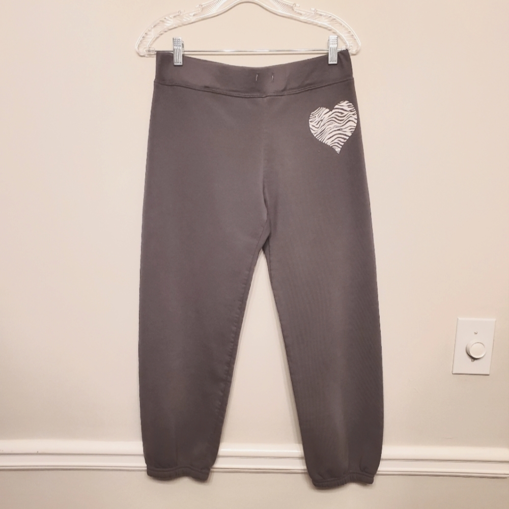 Rue21 Sweatpants Ankle Womens sz M Gray no drawstring
